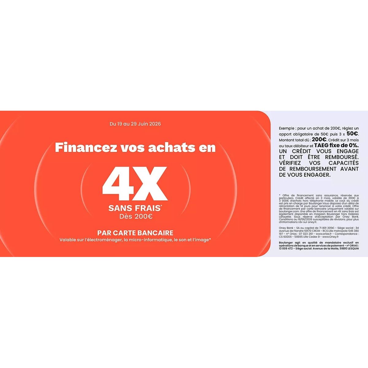 Boulanger propose le 4x sans frais dès 200 € pendant les soldes d’été 2026