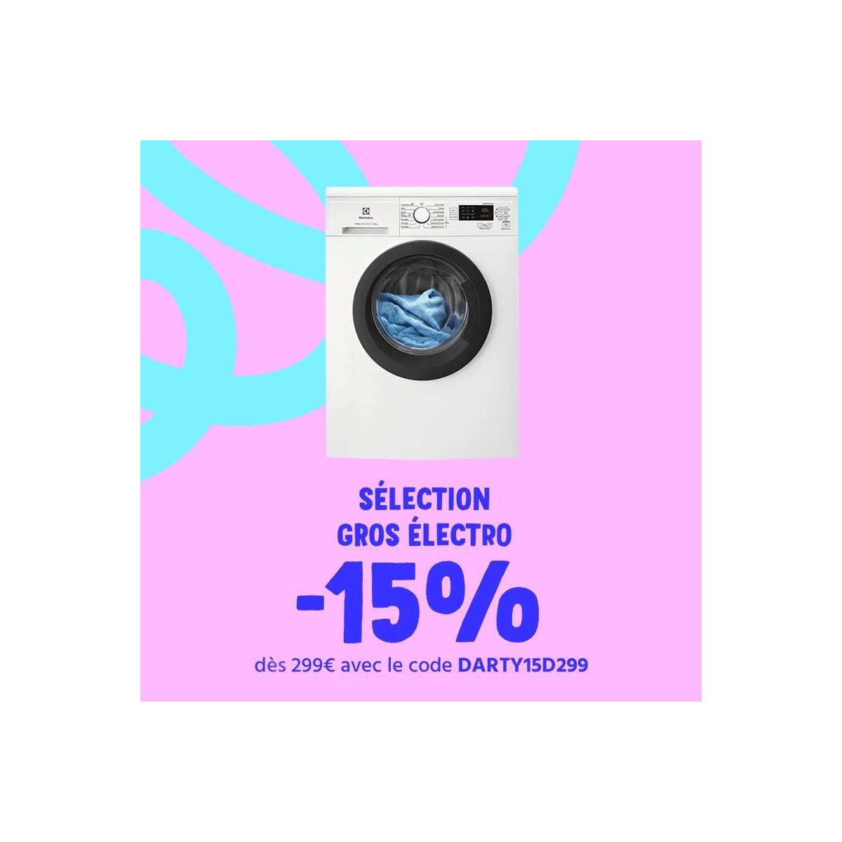 15% de réduction sur le gros électroménager chez Cdiscount avec Darty, valable jusqu'au 30/01