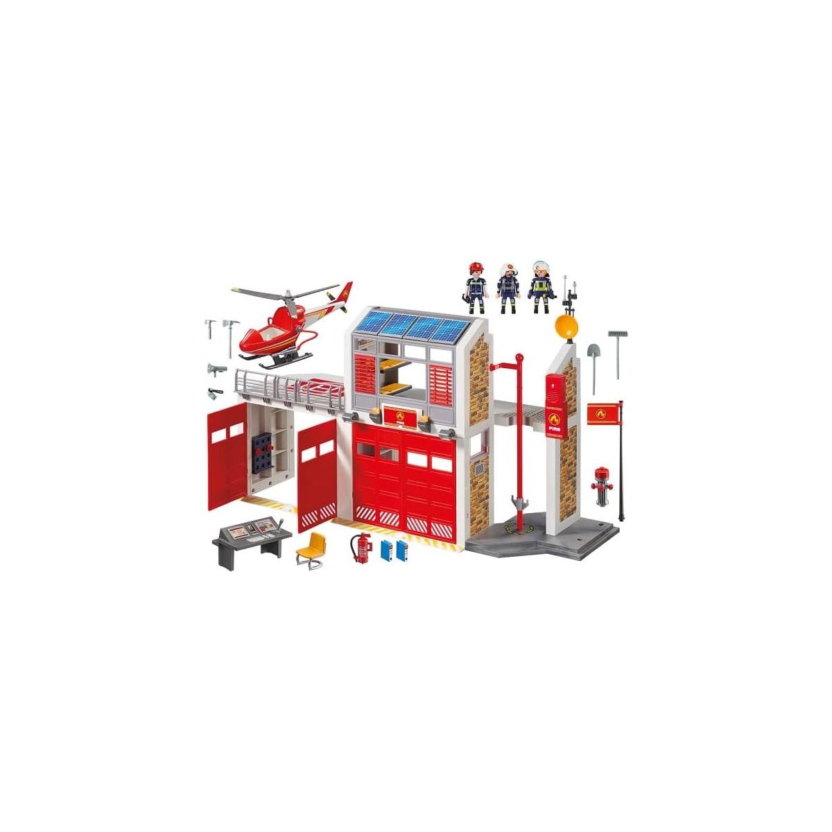 Découvrez le jeu Playmobil Caserne de Pompiers à prix réduit chez Amazon