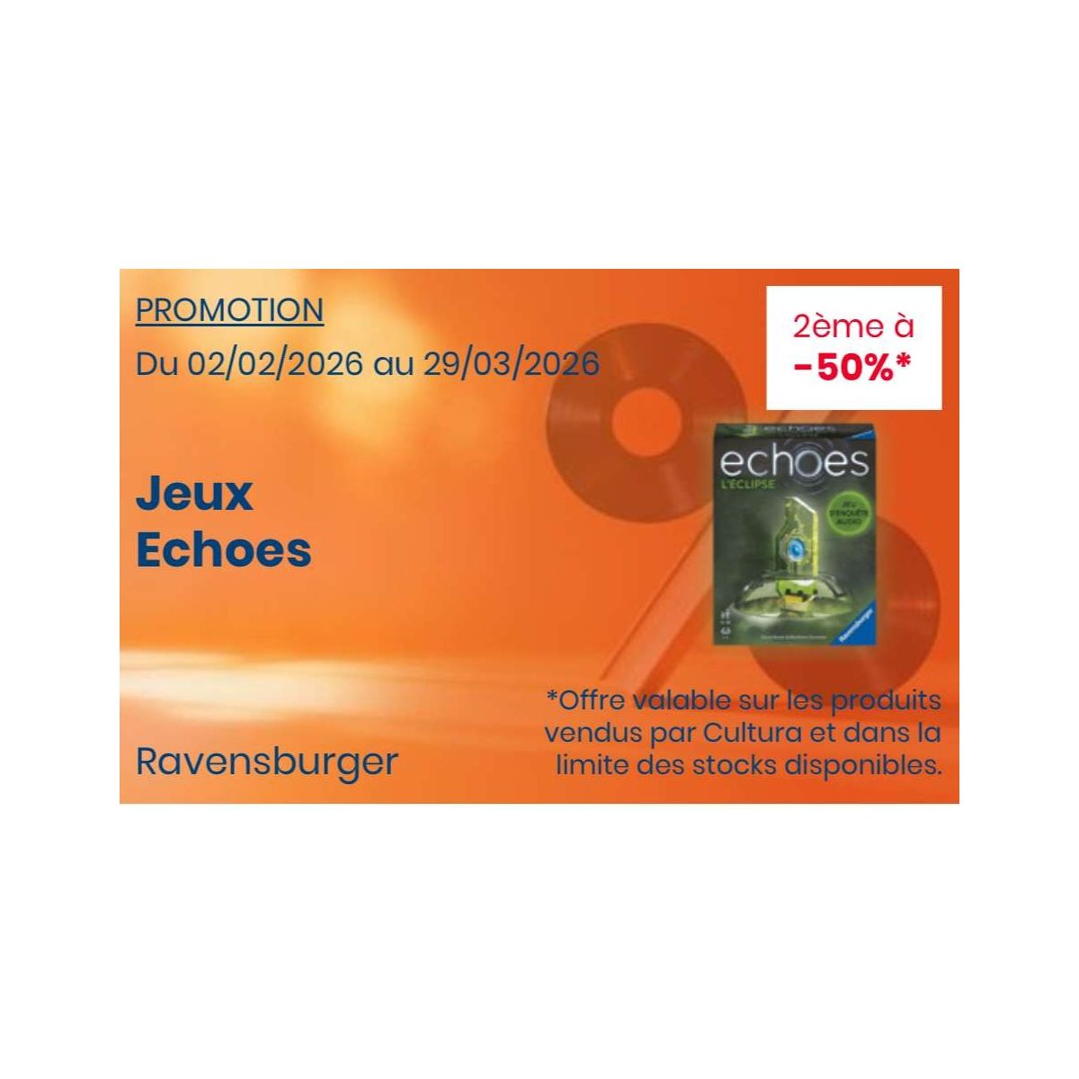 Découvrez les jeux Ravensburger Echoes à prix réduit chez Cultura
