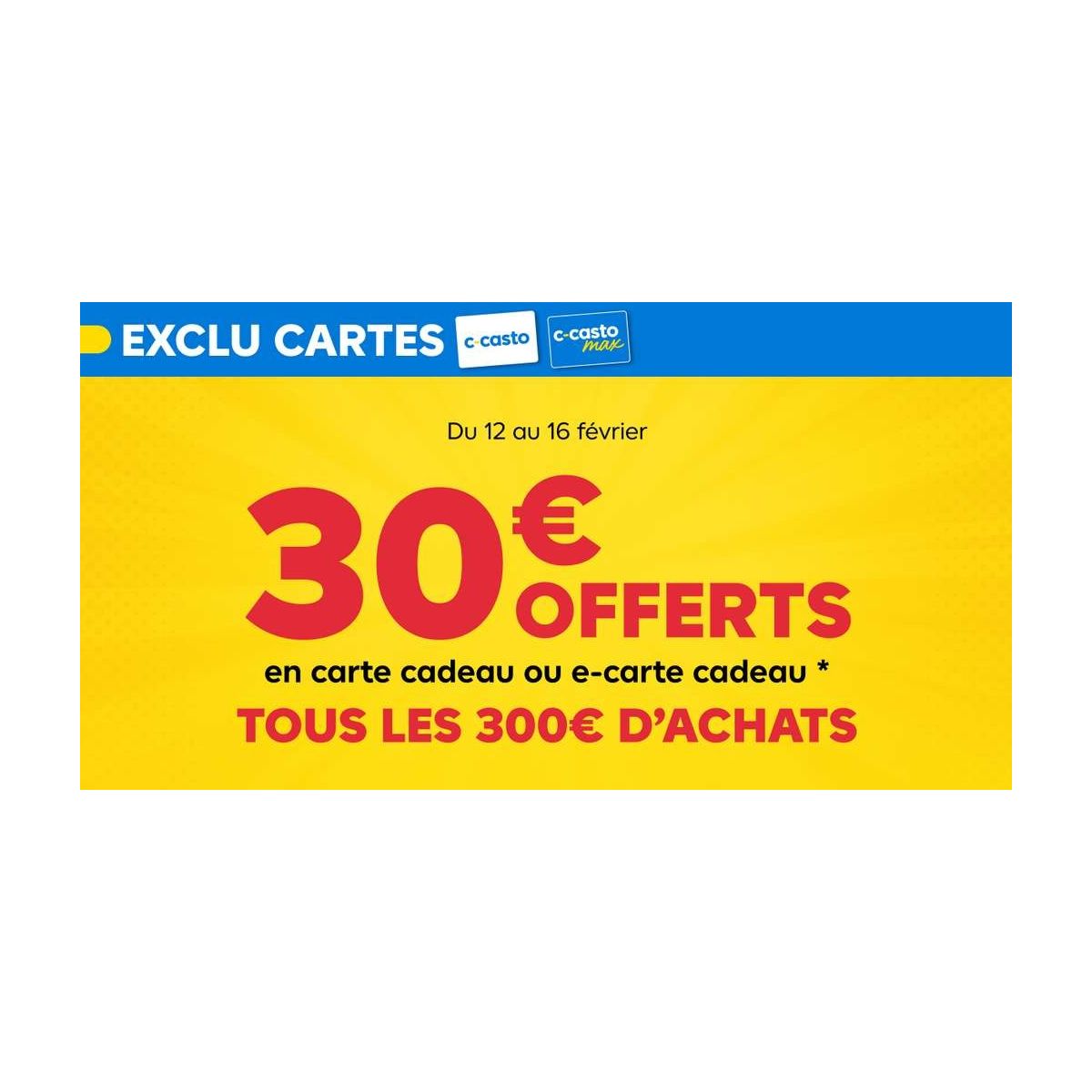 30€ offerts pour 300€ d’achats : l’offre Castorama à ne pas manquer !