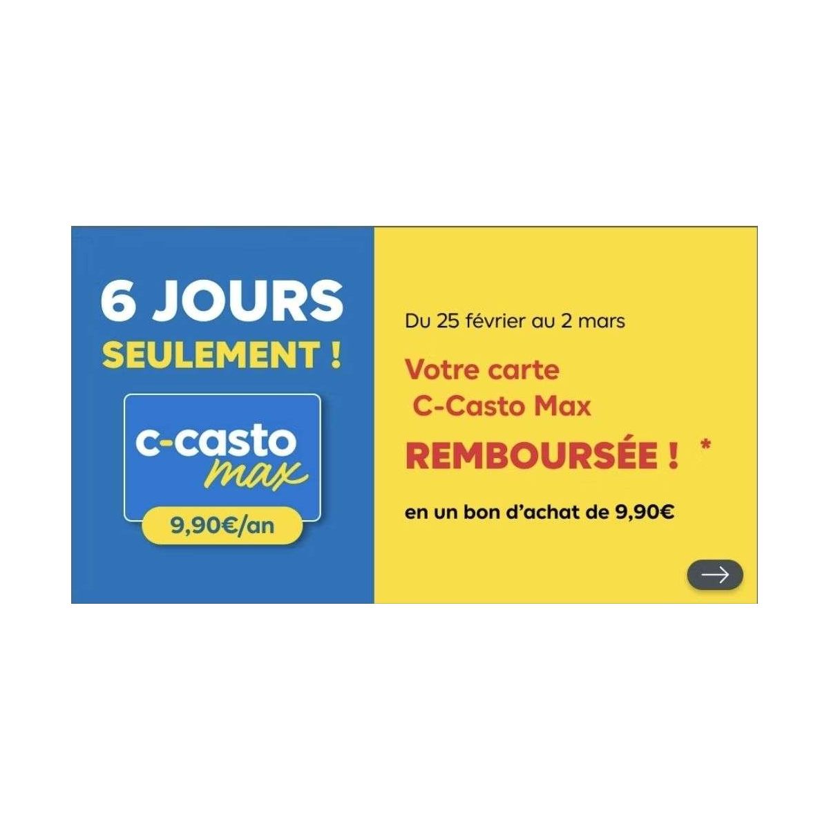 Offre exclusive : 1 an de fidélité remboursé chez Castorama.