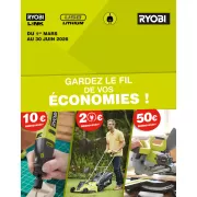 50€ remboursés sur la scie EMS216L Ryobi ! Offre valable jusqu’au 30/06/2026