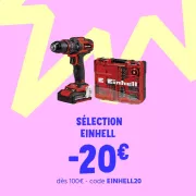 CDiscount casse les prix sur les outils Einhell : 20 € en moins dès 100 € et des remises jusqu'à 40 % sur le jardin
