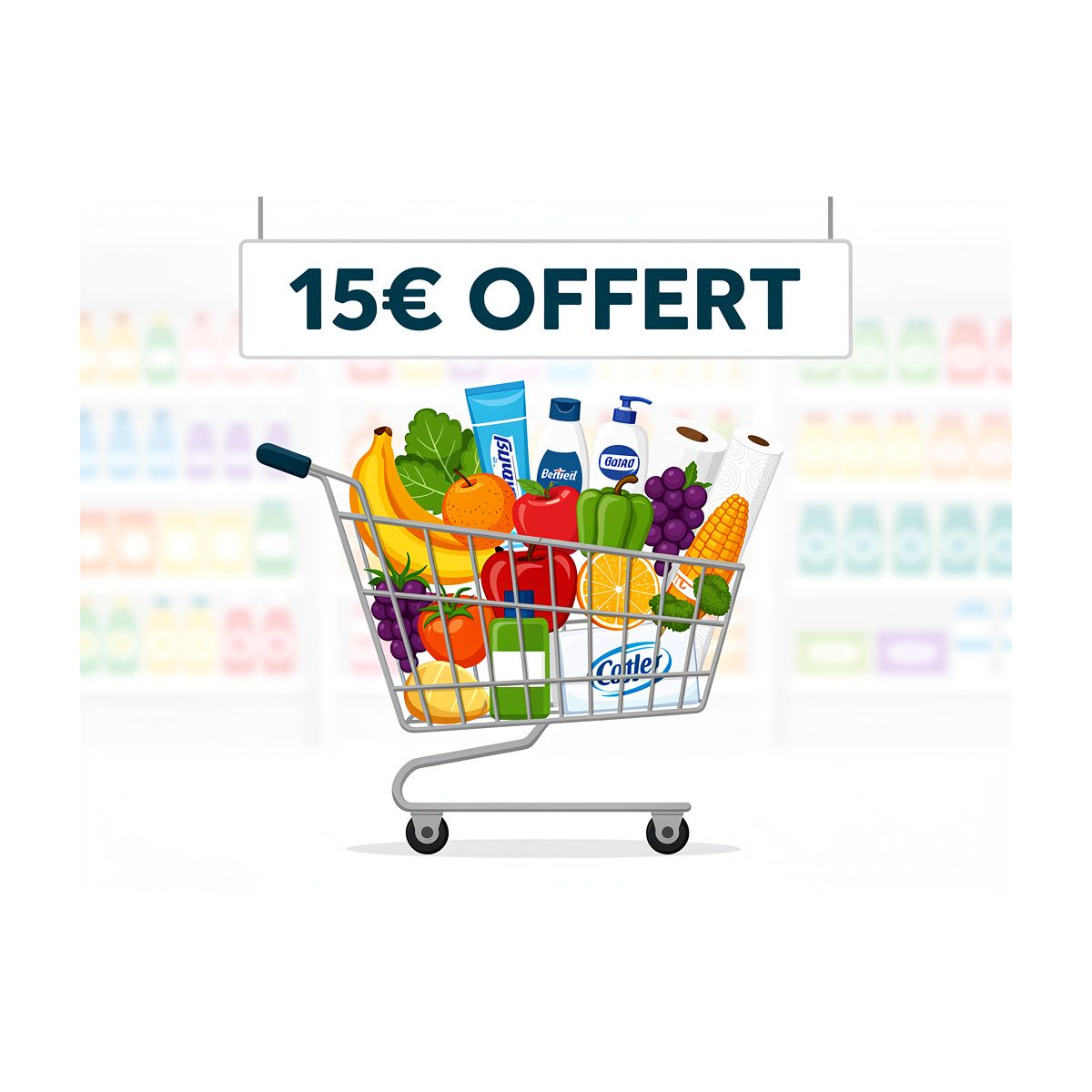 Auchan offre 15€ de réduction sur vos achats alimentaires, beauté et bien plus dès 50€