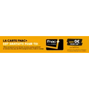 Carte Fnac+ gratuite avec le Pass Culture : l'offre Fnac à ne pas manquer pour les 18-20 ans