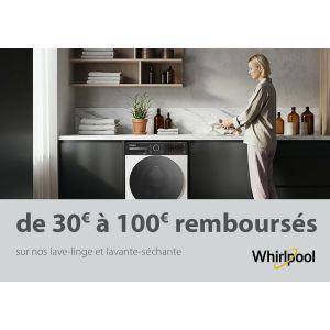 80€ de remboursement sur le lave-linge Whirlpool WPM27WADSFR : profitez-en vite !