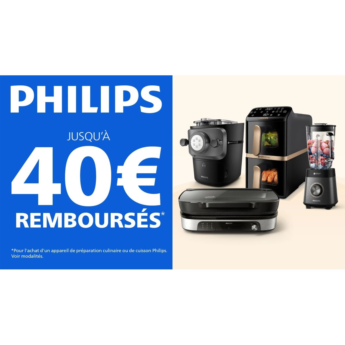 ODR Philips : comment obtenir jusqu’à 40 € sur hachoirs, blenders et Airfryers