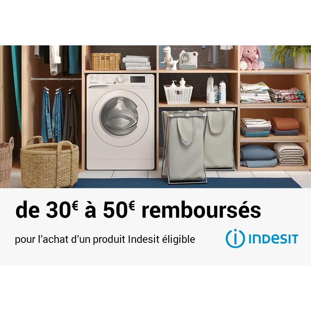 Indesit : 50 € de remboursement sur une sélection de lave-linge Whirlpool, comment en profiter ?