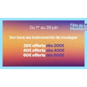 Fête de la musique : jusqu’à 60 € de réduction sur tous les instruments chez Cultura !