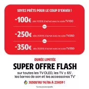 Darty offre 100€, 250€ ou 350€ de remise sur les téléviseurs et accessoires : ne manquez pas ça !