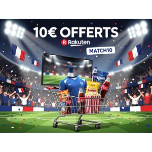 Rakuten offre 10 € pour le match de la France : une promo à ne pas manquer