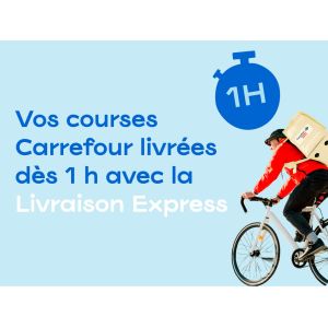 10€ de réduction sur votre prochaine livraison express Carrefour