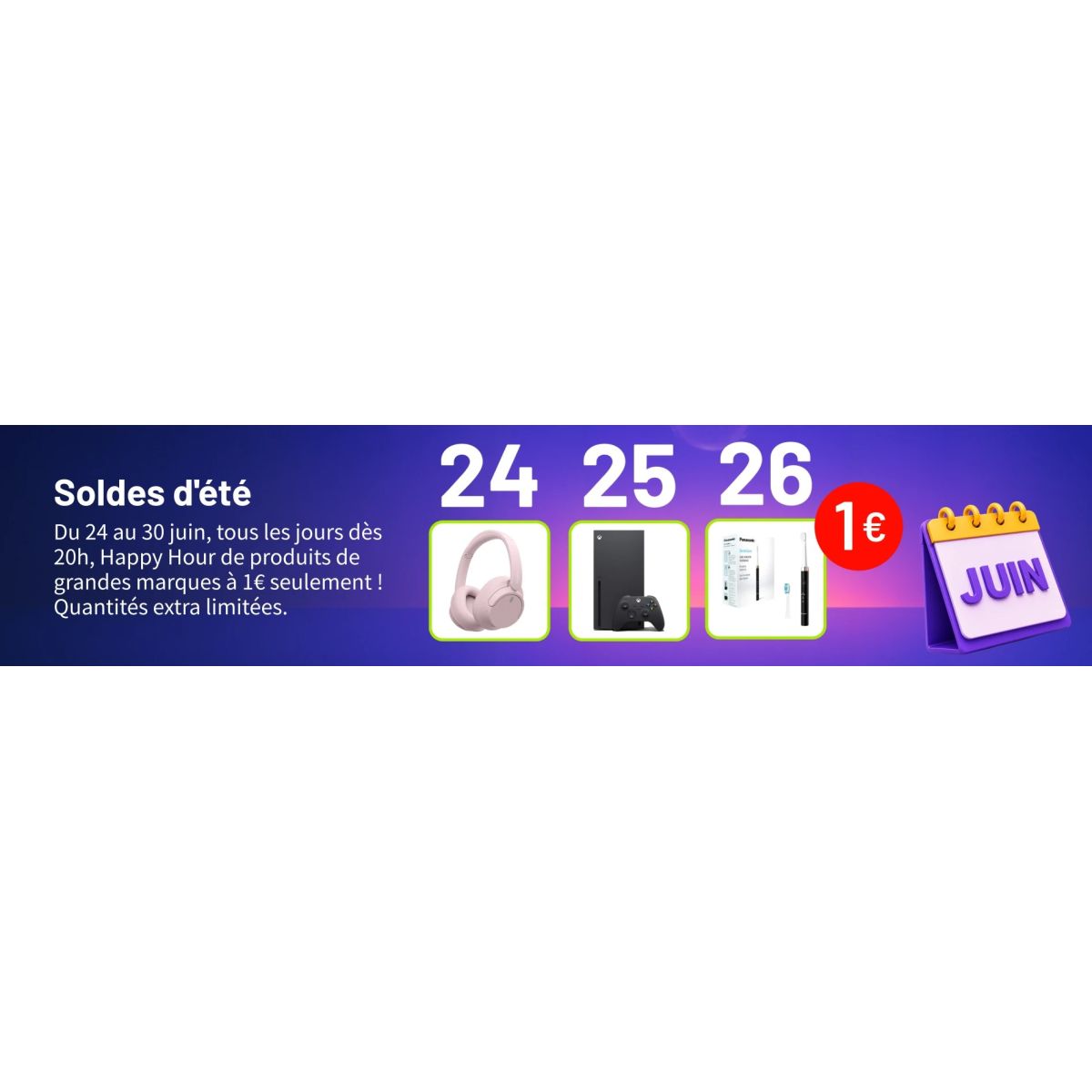 Joybuy lance ses Happy Hour à 1€ pour les soldes d'été 2026