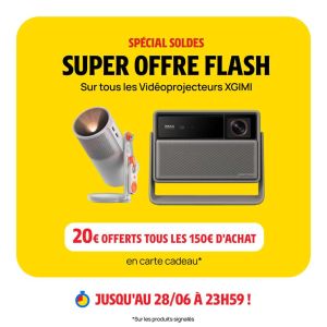 20€ offerts en carte cadeau chez Darty pour chaque tranche de 150€ dépensée sur XGIMI