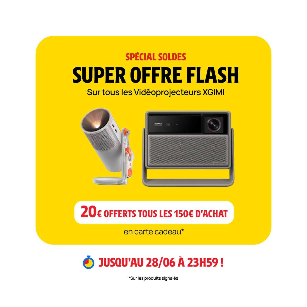 20€ offerts en carte cadeau chez Darty pour chaque tranche de 150€ dépensée sur XGIMI