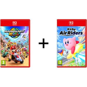 Double jeu Nintendo Switch 2 : Mario Kart World et Kirby Air Riders en promo chez E.Leclerc