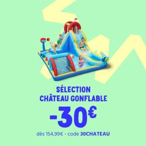 30€ de réduction sur les châteaux gonflables chez CDiscount : une aubaine pour l'été