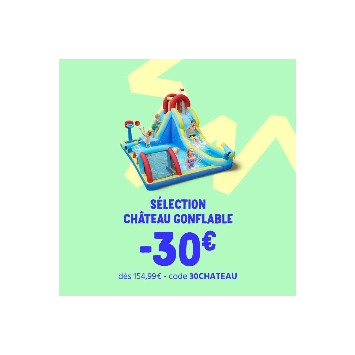 30€ de réduction sur les châteaux gonflables chez CDiscount : une aubaine pour l'été