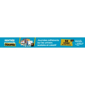 Fnac : 5 € offerts dès 30 € d’achat sur les fournitures scolaires pour les adhérents Fnac+