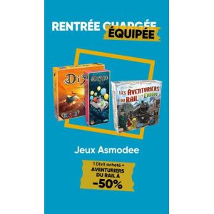 Fnac : -50% sur Les Aventuriers du Rail avec l’achat d’un Dixit Asmodee