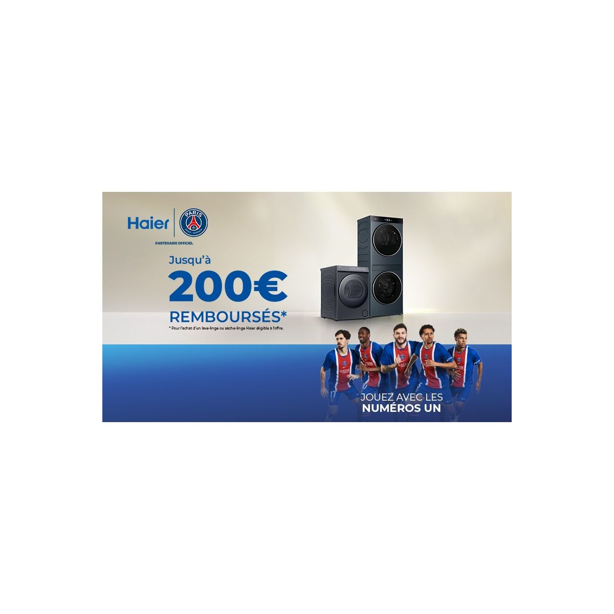 Haier lance une opération lavage avec jusqu'à 200€ remboursés sur ses lave-linge