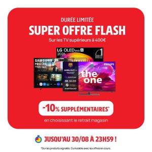 Darty offre 10% de réduction sur les téléviseurs en Click & Collect ce week-end