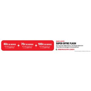 Darty offre jusqu’à 100€ de réduction sur le gros électroménager et les accessoires TV