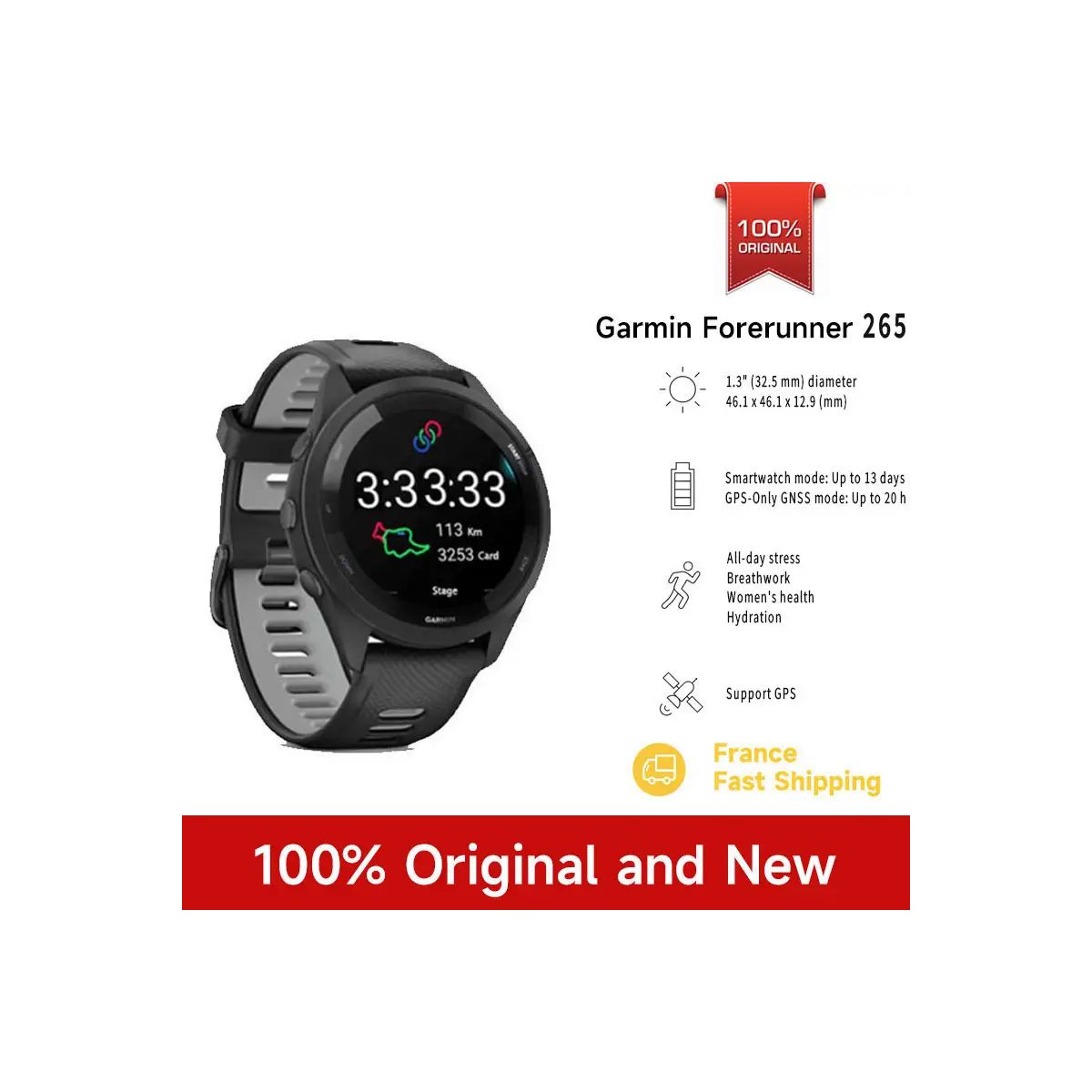 La Garmin Forerunner 265 à prix réduit : une montre connectée complète pour les sportifs