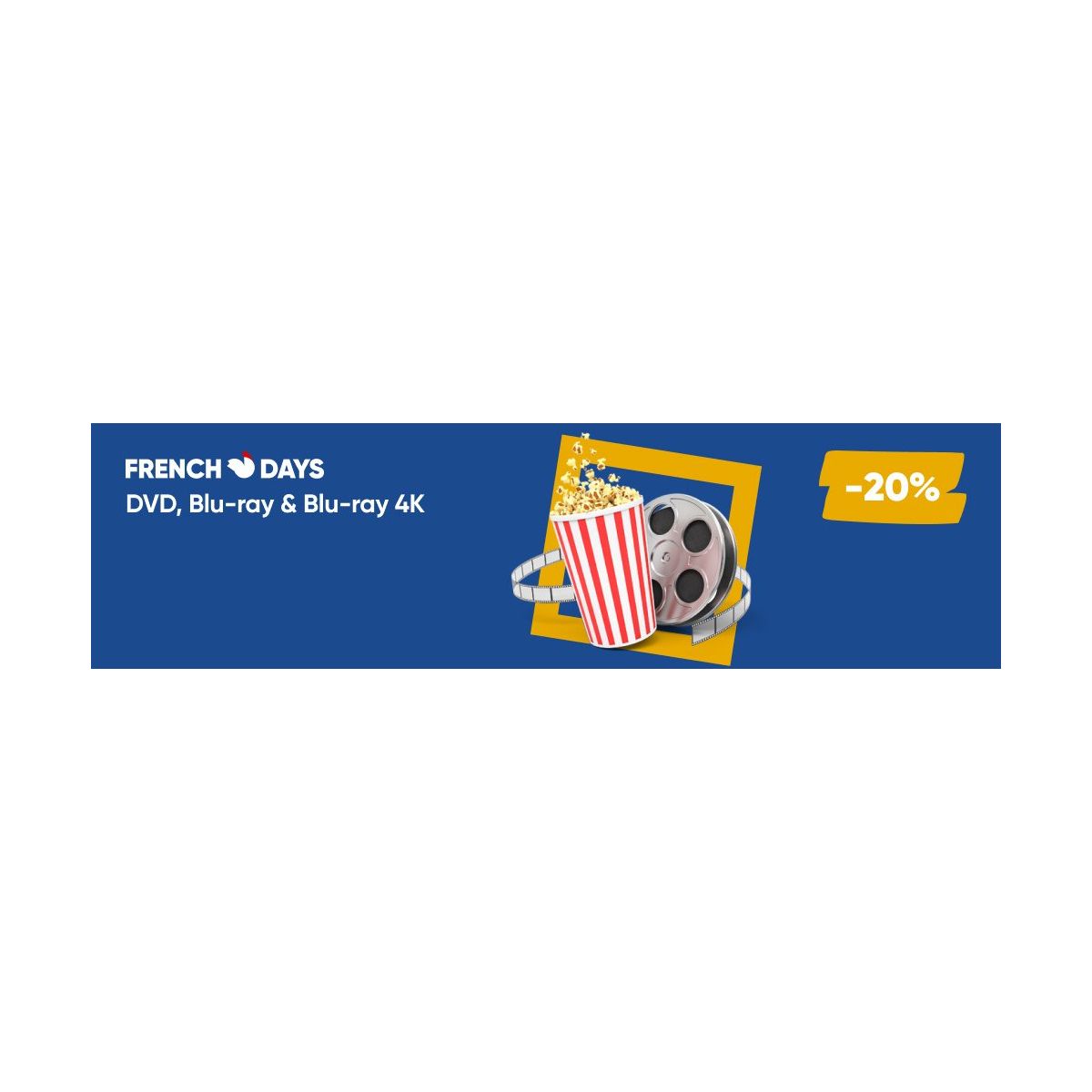 20% de réduction sur une sélection de DVD, Blu-ray et 4K Ultra HD chez Fnac