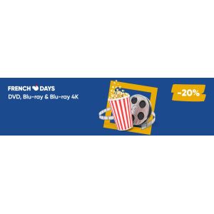 20% de réduction sur une sélection de DVD, Blu-ray et 4K Ultra HD chez Fnac