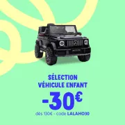 CDiscount balance 30 € de réduction sur les voitures électriques enfants LALAHO et les prix s'effondrent