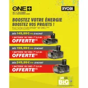 Ryobi offre une batterie 18V ONE+ jusqu'à 5 Ah : voici comment en profiter avant le 4 novembre 2026